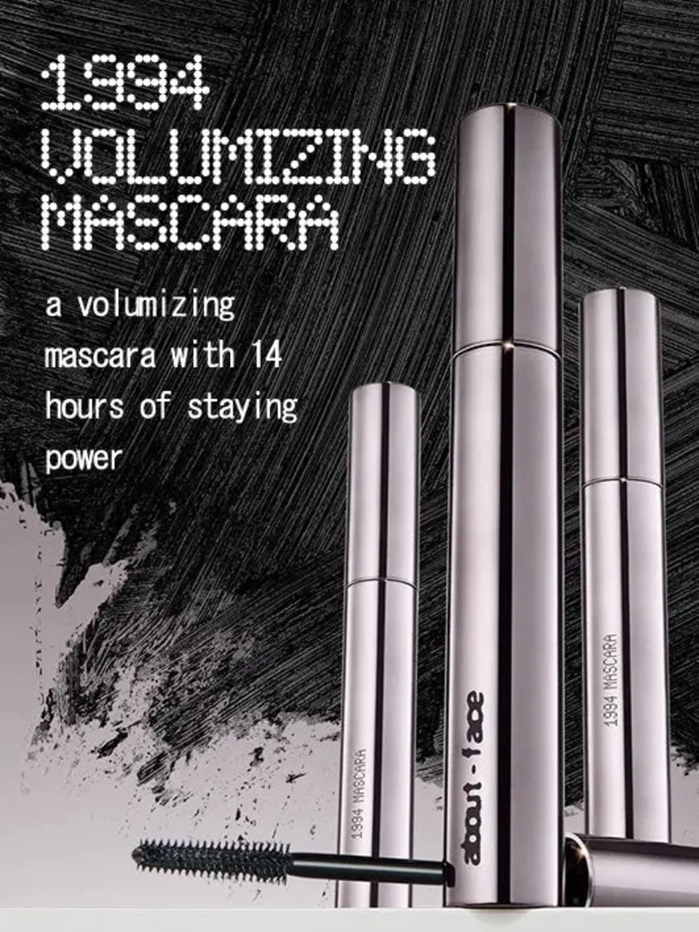 About-Face 1994 Volumizing Mascara - Silver Tube